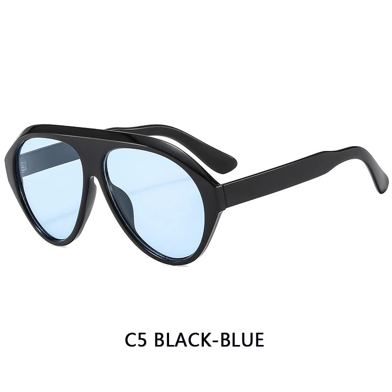 Women's Oversized Pilot Sunglasses – Large Frame Fashion Shades