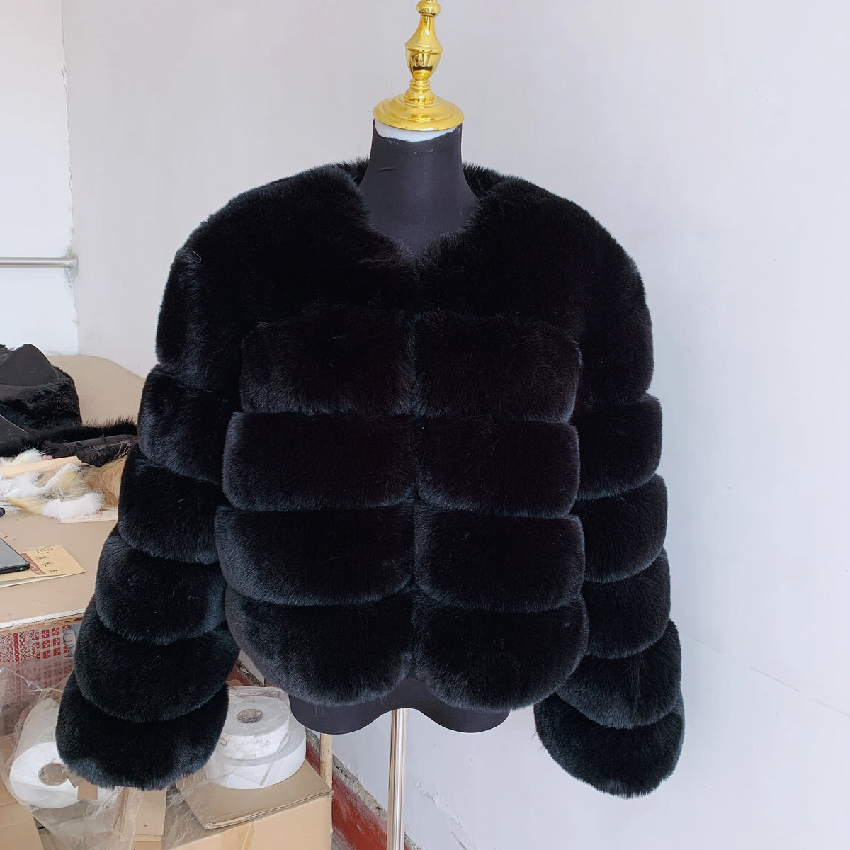 Women's Faux Fur Fluffy Jacket – Short Faux Fox Fur Coat | Sizes S–5XL