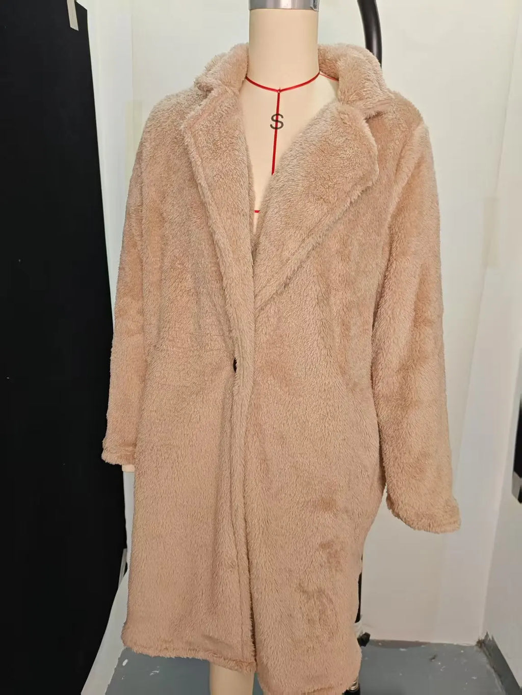 Women’s Warm Fleece Jacket – Collared Winter Coat