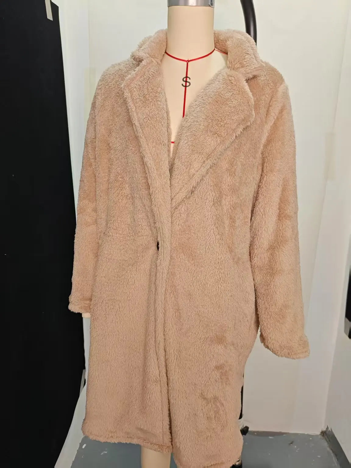 Women’s Warm Fleece Jacket – Collared Winter Coat