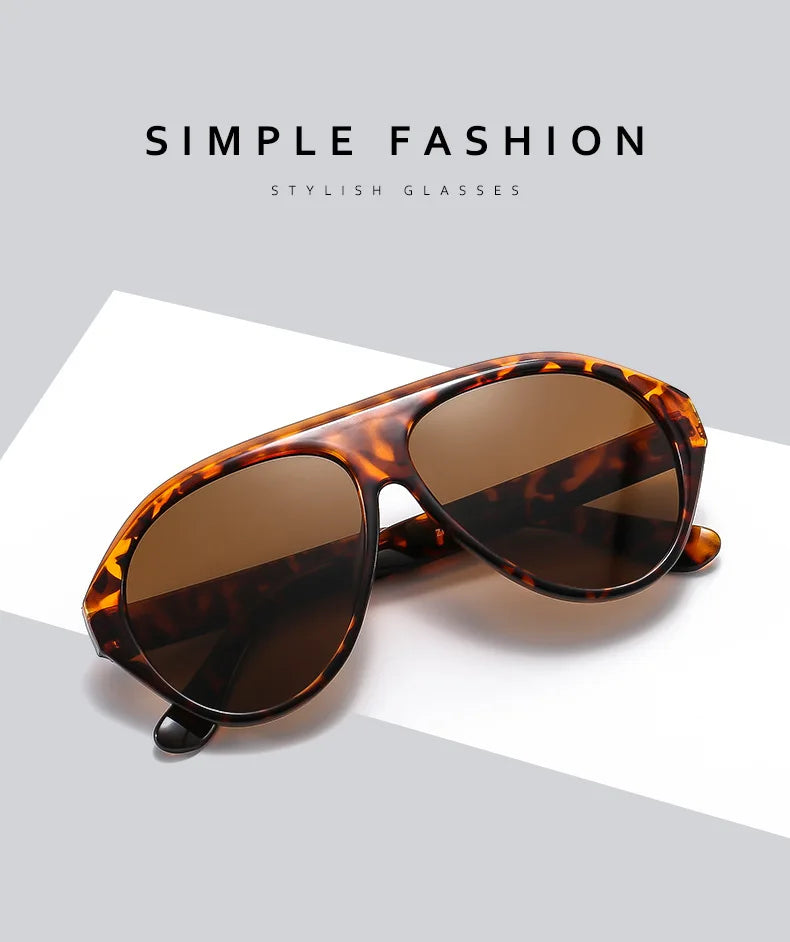 Women's Oversized Pilot Sunglasses – Large Frame Fashion Shades