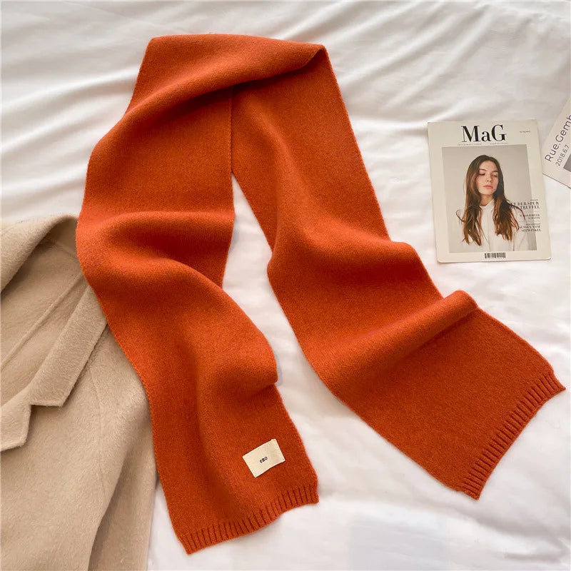 Warm Knitted Scarf – Soft Unisex Autumn Winter Scarf