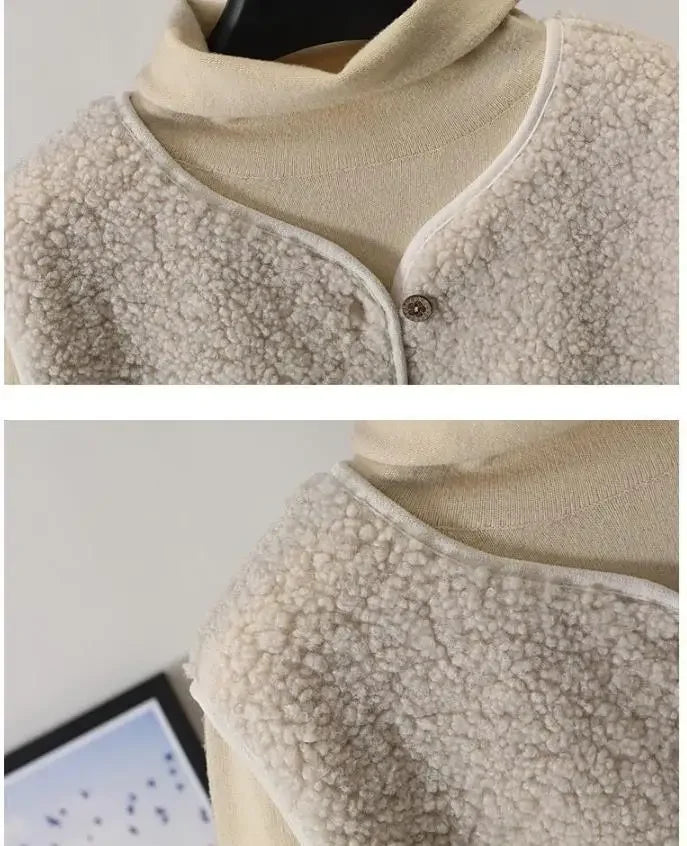Women’s Warm Fleece Gilet – Soft Button-Up Sleeveless Jacket